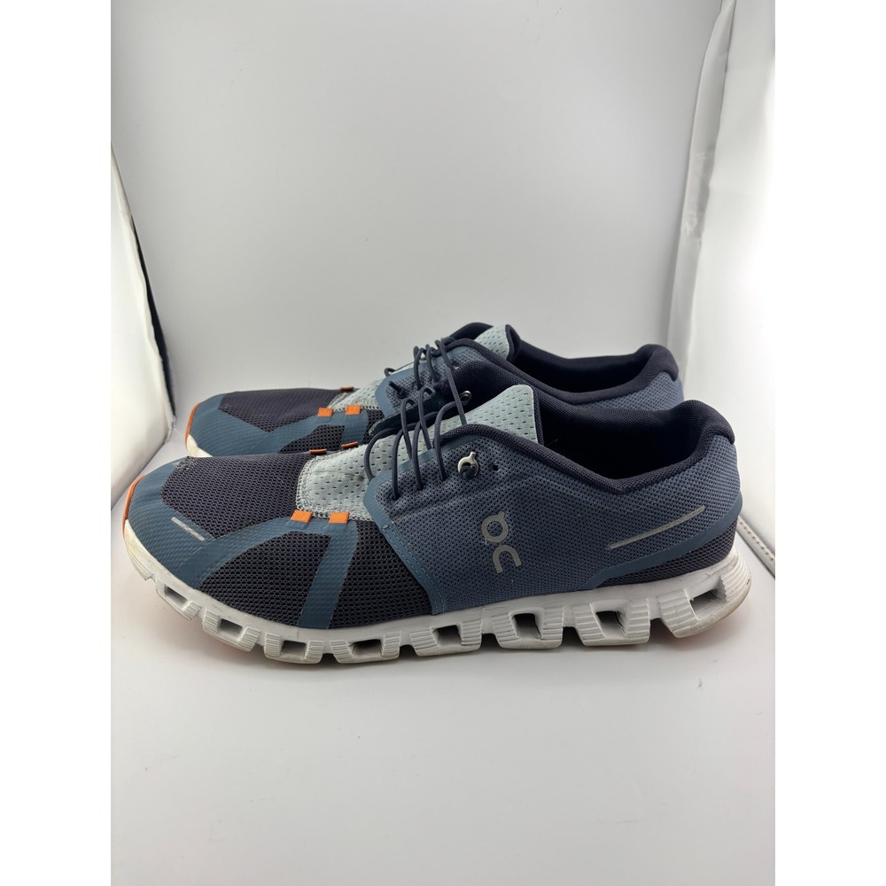 On Cloud Mens Running Shoes Navy Denim Orange 69.98554 Size 11